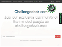 Tablet Screenshot of challengedemcare.com